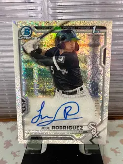 2021 Bowman Jose Rodriguez 1st Bowman Auto Speckle Refractor /299 - Image 1