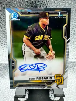 2021 Bowman Chrome Eguy Rosario 1st Bowman Auto - Image 1