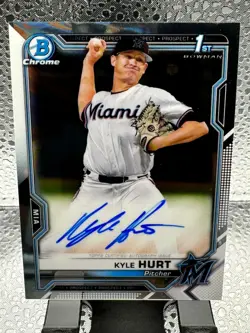 2021 Bowman Chrome Kyle Hurt 1st Bowman Auto - Image 1