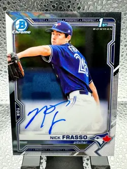 2021 Bowman Chrome Nick Frasso 1st Bowman Auto - Image 1
