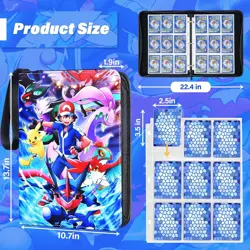 New Trading Cards Album Folder 900 Pockets Card Binder Holder for Pokemon Card - Image 5