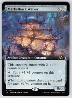 Marketback Walker (Extended Art) R Aetherdrift # 393 NM Normal - Image 1