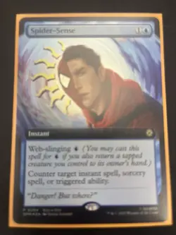 MTG Spider-Sense Spider-man buy-a-box foil promo NM Bonus Postcard Magic - Image 2