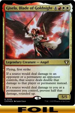 1x - Gisela, Blade of Goldnight - FOIL #338 - Commander Masters - NM MTG - Image 1