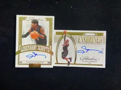2021-22 Panini Flawless Allen Iverson /10 Legendary Scripts Auto Lot*2 WU89 - Image 1