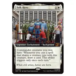 MTG Marvel Super Heroes Commander Folk Hero Extended Art 0305 Non-Foil - Image 1