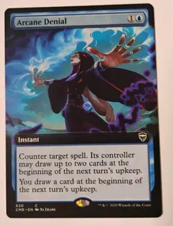 Arcane Denial MTG, Commander Legends #630, Extended Art, NM - Image 1