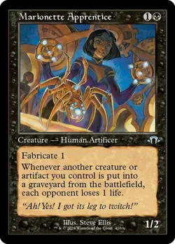 Marionette Apprentice - Foil - Retro Frame Light Play, English Magic the Gatheri - Image 1