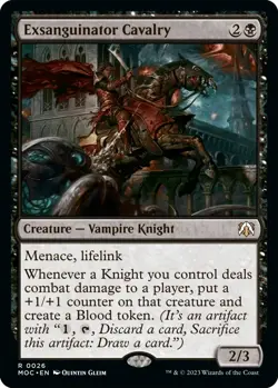 Exsanguinator Cavalry MTG NM Commander: March of the Machine - Image 1