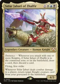 Sidar Jabari of Zhalfir (March of the Machine Commander 5) - Mythic Magic: The G - Image 1