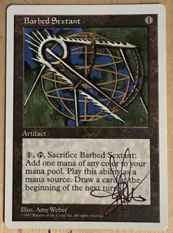 MTG ARTIST PROOF WB Barbed Sextant AP Art Sketch Amy WEBER Magic - Image 2
