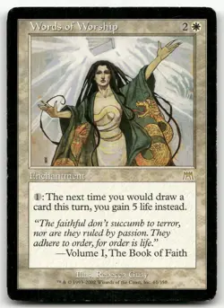 Words of Worship #61 (MP) Onslaught ONS Magic MTG - Image 1