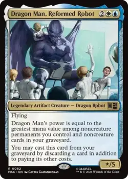 ~ Dragon Man, Reformed Robot ~ NM ~ Commander: Marvel Super Heroes ~ MTG ~ - Image 1