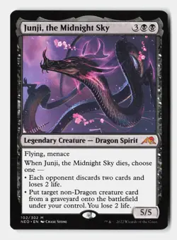 Junji, the Midnight Sky 102 Kamigawa: Neon Dynasty Magic: The Gathering NM - Image 1