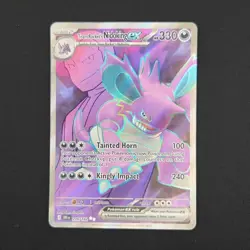Pokemon TCG Card Team Rockets Nidoking EX 216/182 Destined Rivals Full Art - NM - Image 1