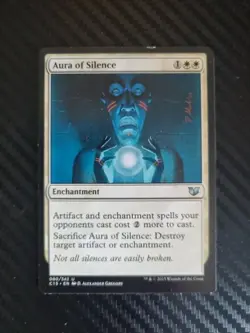 MTG- Aura of Silence - Image 1