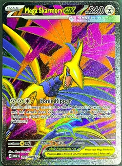 Pokemon TCG Mega Skarmory ex Ultra Rare Full Art 106/088 Perfect Order Card NM - Image 4