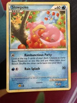 Pokemon TCG Slowpoke Undaunted 66/90 Regular Common - NM - Image 1