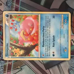 Pokemon TCG Slowpoke H&S Undaunted 66/90 Regular Common Non-Holo Card mp - Image 1