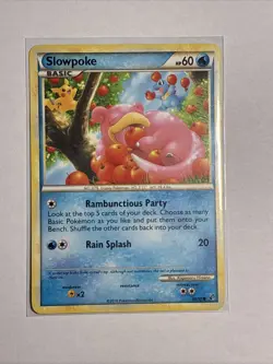 Pokemon TCG Slowpoke Undaunted 66/90 Regular Common - Image 1