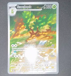 Pokemon TCG Sawsbuck 092/086 SV: White Flare Illustration Rare Holo English - Image 1