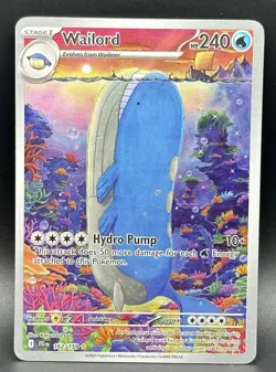 Pokemon TCG: Wailord #162/159 SV Journey Together Illustration Rare Full Art - Image 1