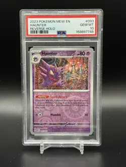 Pokemon TCG Sv: Scarlet & Violet 151 Haunter 093/165 Reverse Holo Eng PSA 10 - Image 1