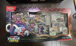 Paldean Fates Great Tusk ex & Iron Treads ex Premium Collection a - Image 1