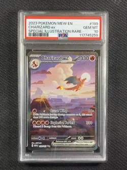 Pokemon Card PSA 10 Charizard ex 151 SIR 2023 199/165 - Image 1