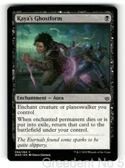 Kaya's Ghostform 94 Common War of the Spark Magic: The Gathering Lightly Played - Image 1