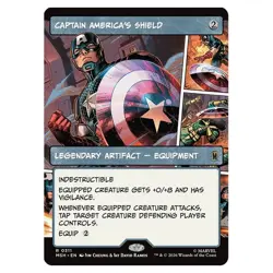 MTG Marvel Super Heroes Captain America's Shield Showcase Panel Card 0311 - FOIL - Image 1