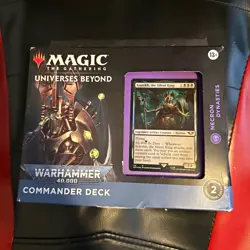 Magic: The Gathering Warhammer 40,000 Necron Dynasties Deck Szarekh 100 - Image 1