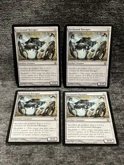 SET OF 4 : MTG Arcbound Ravager 100/165 Darksteel : MAGIC THE GATHERING - Image 1