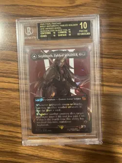 2025 MTG Final Fantasy Borderless Surge Foil #0527 Sephiroth BGS 10 BLACK LABEL - Image 1