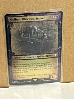 Gollum, Obsessed Stalker Showcase Scrolls Foil 428 LoTR MTG NM LC1 - Image 1