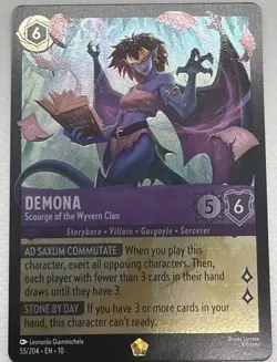Disney Lorcana Demona Scourge of the Wyvern Clan Legendary 55/204 - Image 1