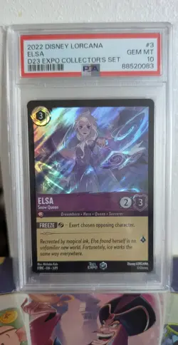 Disney Lorcana Elsa 2022 D23 PSA 10 First Edition - Image 1