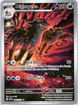 Mightyena 243/217 Illustration Rare ME: Ascended Heroes Pokemon Near Mint - Image 1