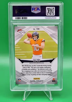 2024 Panini Phoenix Pandora Bo Nix Rookie PSA 10 RC #159 Denver Broncos 🔥🔥🔥 - Image 2