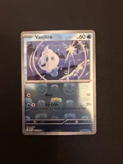 Pokemon TCG Vanillite Card 027/086 Masterball White Flare NM - Image 1