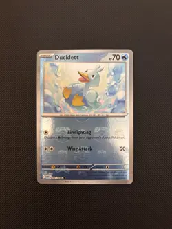 Pokemon TCG Ducklett White Flare Masterball Card 025/086 - Image 1