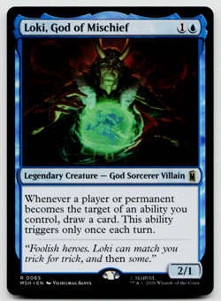 2026 Magic The Gathering MSH Loki God of Mischief #0065 Rare - Image 1