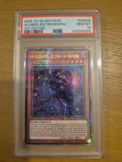 PSA 10 Aluber the Jester of Despia Quarter Century Rare Card RA04 EN038 Yu-Gi-Oh - Image 1