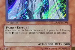 Yugioh Angel 07 LODT-EN092 1st Edition Secret Rare Holo Bleed NM - Image 4