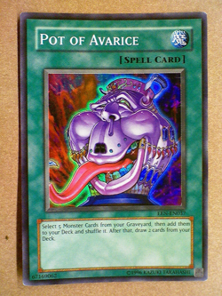 Yu-Gi-Oh Pot of Avarice EEN-EN037 Super Rare Vintage - Image 1