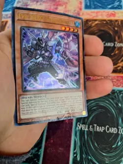 Yugioh Evil Hero Toxic Bubble SUDA-EN001 Ultra Rare 1st Edition Heavily Played - Image 3