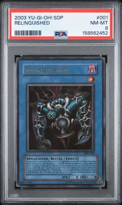 Konami Yu-Gi-Oh! [PSA 8] Relinquished SDP-001 Starter Deck Pegasus 2003 - Image 1