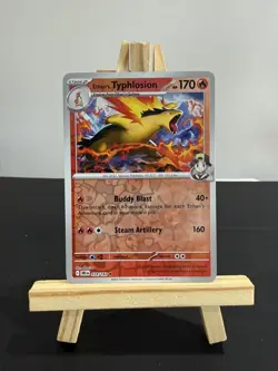 Pokemon Card Ethan's Typhlosion Destined Rivals Reverse Holo Rare 034/182 NM - Image 1