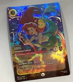 Disney Lorcana Ariel Enchanted Card Adventurous Collector Fabled Mermaid 232/204 - Image 4