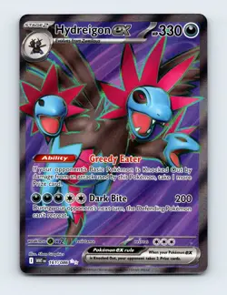 NM Hydreigon ex 161/086 White Flare Ultra Rare Pokemon Card - Image 1